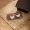 Pendientes de cesta pequeña de circonita deslumbrante estilo vintage de lujo ligero, pendientes para el día a día con un toque de nicho de alta gama, modernos y elegantes para mujer