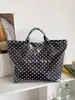 Bolsa Tote Grande Capacidade Feminina Verão Bolinhas Estilo Coreano PVC Transparente Bolsa de Geléia para Trabalho e Deslocamento Bolsa de Mão Feminina
