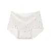 Ropa interior de algodón puro floral cuadrado pequeño 10A antibacteriana entrepierna extendida bóxers de algodón talla grande ropa interior para mujer al por mayor