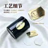 Placa de Nombre Metálica para Empaque de Perfume Personalizado, Etiqueta de Aluminio Grabada en Oro Brillante, Etiqueta con Logo para Cosméticos, Suministro Directo desde la Fábrica
