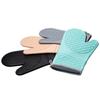 Guantes de silicona + algodón con patrón ondulado antideslizante, resistentes al desgaste y anti-escaldaduras, guantes protectores para horno microondas, de silicona para cocina y horno.