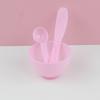 Máscara PP Tigela conjunto filme macio pó DIY spa filme ferramenta tigela bastão silicone escova escova colher simples