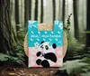 Bolsa de Punto de Panda Personalizable con Logo, Bolsa para Regalo de Cumpleaños Infantil, Chaleco de Punto de Mano al por Mayor