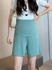 Pantalones de maternidad holgados y cómodos para verano, talla grande, casual, transpirables, de cintura alta, soporte para el vientre, anti-exposición, pantalones largos de embarazo