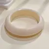 Pulseras Retro de Resina Europeas y Americanas, Colección de Múltiples Estilos, Pulseras Amplias de Forma Irregular con Degradado para Mujer, Accesorios de Nicho para Vacaciones al por Mayor