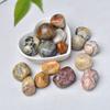 Em estoque Pedra de Afiar Rolling Stone Cristal Branco Cristal Rosa Jaspe Vermelho Lápis Lazúli Obsidiana Azulada Topázio Verde Dongling