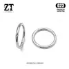 Anillo Cerrado de Aleación de Titanio F136 Aro Sin Costuras Parte Superior Rosca 0.9 Rosca Interna Pendiente Anillo para Labio Joyería para Piercing de Titanio G23