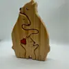 Popular Europeo y Americano Amazon Comercio Electrónico Transfronterizo Artesanía de Rompecabezas de Madera Adornos Personalización DIY