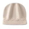 Gorro de cachemira unisex moda gorro de punto trenzado protección para los oídos cálido protección contra el frío gorro de punto gorro para ciclismo