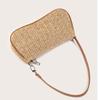 Bolso de Axila Tejido Nuevo 2024 de Corea del Sur Bolso Baguette de Paja para Mujer Bolso de Hombro Retro Versátil Bolso de Mano Transfronterizo Bolso de Mujer