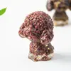 Pedrinhas de Cristal Natural para Colagem Transfronteiriça Tamanho Pequeno Cachorrinho Teddy Fofo Enfeites de Decoração para Mesa de Escritório Casa Sala de Estar