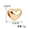 Colección de cuentas de aleación transfronterizas de agujero grande: corazón, flor, castillo, copo de nieve, cuentas de aleación de Navidad para pulseras y brazaletes DIY