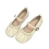 Zapatos de Mujer Plateados Estilo Retro Chanel Mary Jane 2026 Nuevos de Primavera/Verano Boca Baja Suela Suave Zapatos Individuales para Combinar con Vestidos Zapatos de Noche