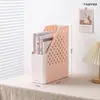 Suporte de Livro Porta-Documentos Suporte de Mesa para Livros Prateleira Rack de Armazenamento de Escritório Estante de Livros Lateral de Mesa Móvel Armazenamento Simples Branco para Papelaria