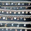 En Stock Concha Pura Hecha a Mano Lentejuela Bordado Estilo Étnico Encaje de Cinta Accesorios para Ropa Ropa para el Hogar y Accesorios para Sombreros