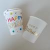 Vasos de Papel Desechables sin Plástico, Engrosados y Duraderos, para Uso Doméstico, Comercial y de Oficina, Vasos para Café, Vasos para Cumpleaños, sin Plástico y Respetuosos con el Medio Ambiente