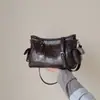 Bolsa feminina popular 2026 nova moda para o dia a dia tendência estilosa bolsa de ombro casual simples versátil bolsa transversal cor sólida