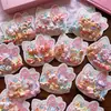 Nuevos Lazos para el Cabello de Niñas con Personajes de Dibujos Animados Rosas, Crema de Primavera para Niños, Diademas de Animalitos Pequeños que No Dañan el Cabello, Paquete de Pinzas