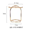 Suporte Simples para Xícaras de Café Prato Household Storage Rack Suporte para Armazenamento de Taças de Vinho Tinto Estilo Europeu Criativo Suporte para Xícaras de Café Prato