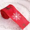 Decoraciones Navideñas para el Hogar Cinta Navideña Lazo para Árbol de Navidad Decoración de Tienda Empaque de Regalo con Adornos para Colgar