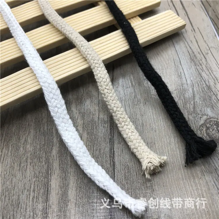 6MM双层空心棉绳