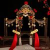 Año Nuevo estilo nacional bola de pelo roja lingote de plata moneda de cobre maquillaje antiguo accesorios para el cabello traje al por mayor Festival de Primavera tocado del Pequeño Dios de la Riqueza