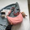 Bolsa tipo Dim Sum Modelo Nuevo 2026 Bolso de Lona de Hombro Único para Mujer Verano Versátil de Nailon Cruzado Pequeño Bolso Cruzado Simple Ligero