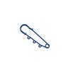 Broche de seguridad de alta calidad de estilo coreano, broche grande con forma de anillo, broche antiluz, broche fijo para apretar la ropa, accesorios de decoración