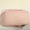 Bolsa de Almohada Roja de Red Bolsa Cosmética de PU Almacenamiento de Cosméticos Gran Capacidad Neceser de Viaje Bolsa de Almacenamiento Portátil Bolsa de Almacenamiento