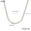 Moda Commuter Personalidade Simples All-match Blade Chain Joias Trevo de Quatro Folhas Pingente de Zircônia Incrustada Colar de Aço Titânio Banhado a Ouro