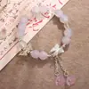Nuevo Pulsera de Mariposa con Cuentas Mate de Moda, Pulsera de Flor de Mariposa y Lirio del Valle, Joyería Popular Cultural y Creativa de Atracciones Turísticas, Suministro al Por Mayor