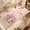 Alfombrilla de ratón calefactable de dibujos animados, Calentador de escritorio, Calentador de manos para escritorio de chica de invierno en la oficina, Alfombrilla de escritorio calefactable para computadora extragrande