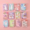 Espejo Portátil Corazón Girly Pu Espejo Pequeño De Escritorio Se Puede Parar Espejo De Maquillaje Mini Plegable De Doble Cara