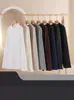 Camiseta Base de Cuello Redondo de Terciopelo Cepillado Doble Cara Otoño e Invierno 26 Años, Camiseta de Manga Larga Gruesa Antibacteriana Holgada, Color Sólido