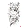 Adesivos de Tatuagem Florais Pequenos para Braço Inteiro e Costas, Geisha Borboleta Flor de Rosa Coloridos Criativos Peculiares Frescos Adesivos de Tatuagem