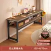 Mesa para quarto de menina, uso doméstico, mesa retangular longa, mesa estreita de parede, bancada de trabalho, mesa de computador, simples para casa de aluguel