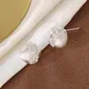 Brincos de Ouro de Luxo Leve Estilo Coreano High-End Pontos de Zircônia Escovados Micro-Pavimentados Estrela Céu Estrelado Não Colidindo Brincos Elegantes para Mulheres