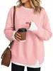 Moda Otoño e Invierno 2026 Nueva Moda Femenina Transfronteriza Europea y Americana Sudadera Cómoda Casual Cuello Redondo Holgada Falsa de Dos Piezas Manga Larga