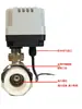 Válvula Eléctrica PPR 220V 24 Solar Rosca de 4 Puntos 6 Puntos Válvula de Bola de Dos Vías Miniatura Válvula Eléctrica de Agua