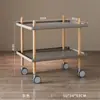 Mesa redonda pequeña nórdica, mesa de centro, mesa auxiliar para sofá, balcón, dormitorio, mesa de centro redonda simple para sala de estar de apartamento de alquiler