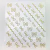 Pegatinas de Uñas Retro Corazón de Cuervo Transfronterizas Calcomanías 3D en Relieve Bronceadas Pegatinas para Uñas Pegatinas Decorativas de Mariposas para Uñas