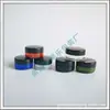 Caja redonda negra 10g tarro de crema marrón, tarro para ungüentos 10ml, caja para polvo de maquillaje, tarro para crema facial, caja para crema de ojos, tarro para mascarilla facial