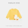 [100% Algodón] Camiseta Infantil Dudu, Ropa de Manga Larga 100% Algodón para Niños, Ropa de Bebé para Niñas, Tops de Primavera