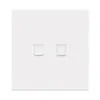 Tipo 86 Pared Ultra-Delgado Placa Grande Enchufe de Interruptor PC Blanco Hotel Panel de Interruptor de Luz Oculto Suministro Transfronterizo