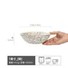 Tigela e Prato com Padrão de Pedra Estilo Silencioso Utensílios de Mesa Redondos de Cerâmica Estilo Japonês para Casa Tigela Grande Criativa Tigela para Salah Tigela para Vegetais Prato de Jantar