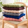 Cojín de Asiento Acolchado Grueso Simple para Oficina en Casa Silla de Sentarse Largo Cojín de Asiento Transpirable Correas Antideslizantes Cojín para Glúteos Tatami