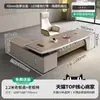 Escritorio de jefe, escritorio de CEO, escritorio ejecutivo, mesa ejecutiva de alta gama, escritorio de oficina para gerente, juego de escritorio y silla de oficina
