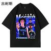AliExpress Transfronterizo Camiseta de Manga Corta para Pareja Estampado de Anime Japonés Top Casual para Hombre y Mujer Verano Mismo Estilo ins