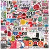 100 Peças de Adesivos de Viagem de Tóquio, Japão. Adesivos de Graffiti em PVC. Adesivos Impermeáveis DIY para Guitarra, Caderno, Capacete