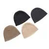 Gorro de punto de primera línea 100% cachemir puro para mujer estilo grueso tejido de ochos gorro para la cabeza gorro cálido gorro para protección de orejas gorro de lana gorro para clima frío